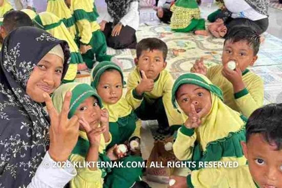 24 Siswa TK Aisyiyah Belajar Seru Peternakan Lewat Edufarm Mantup